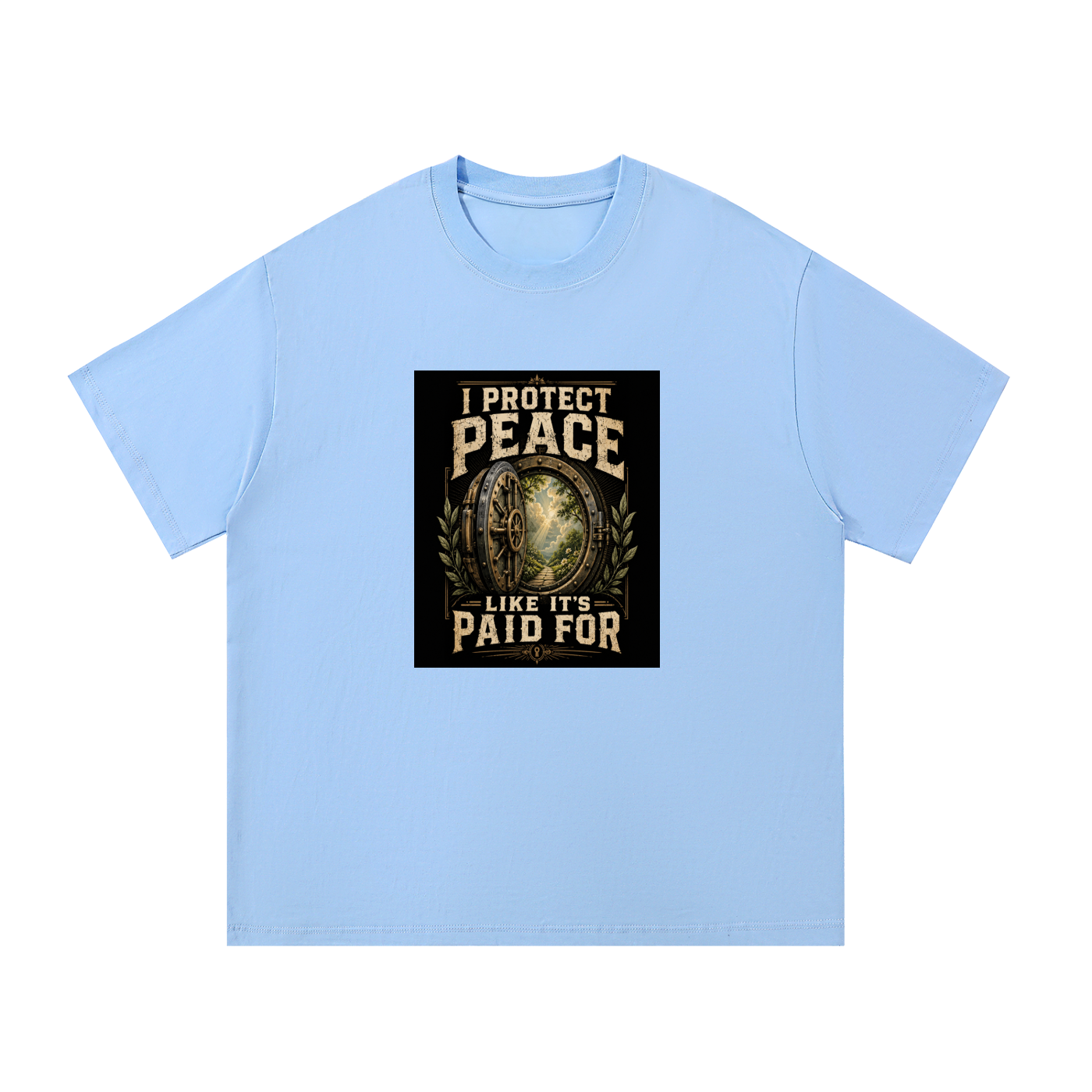 I Protect Peace Cotton T-Shirt