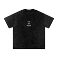 Peace Over Pressure Snow Washed Oversized Cotton T-Shirt