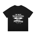 Not Responsible for My Face Cotton T-Shirt
