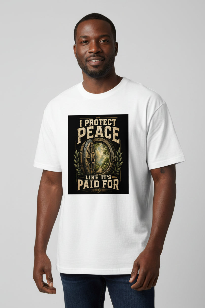 I Protect Peace Cotton T-Shirt