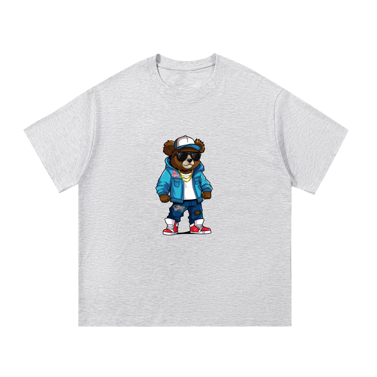 Wavyy Teddy Bear Cotton T-Shirt