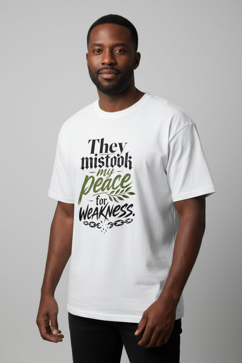 They Mistook My Peace Cotton T-Shirt