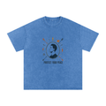 Protect Your Peace Snow Washed Oversized Cotton T-Shirt