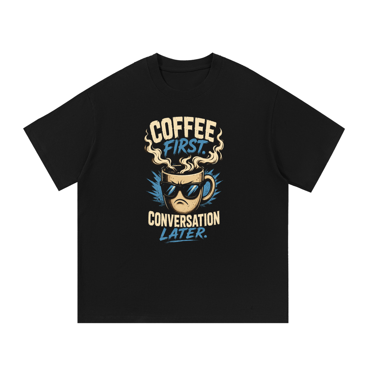 Coffee First Cotton T-Shirt