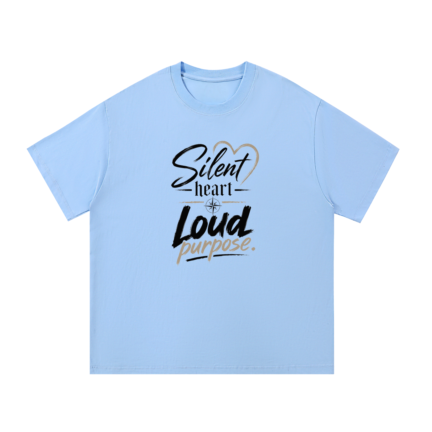 Silent Heart Cotton T-Shirt