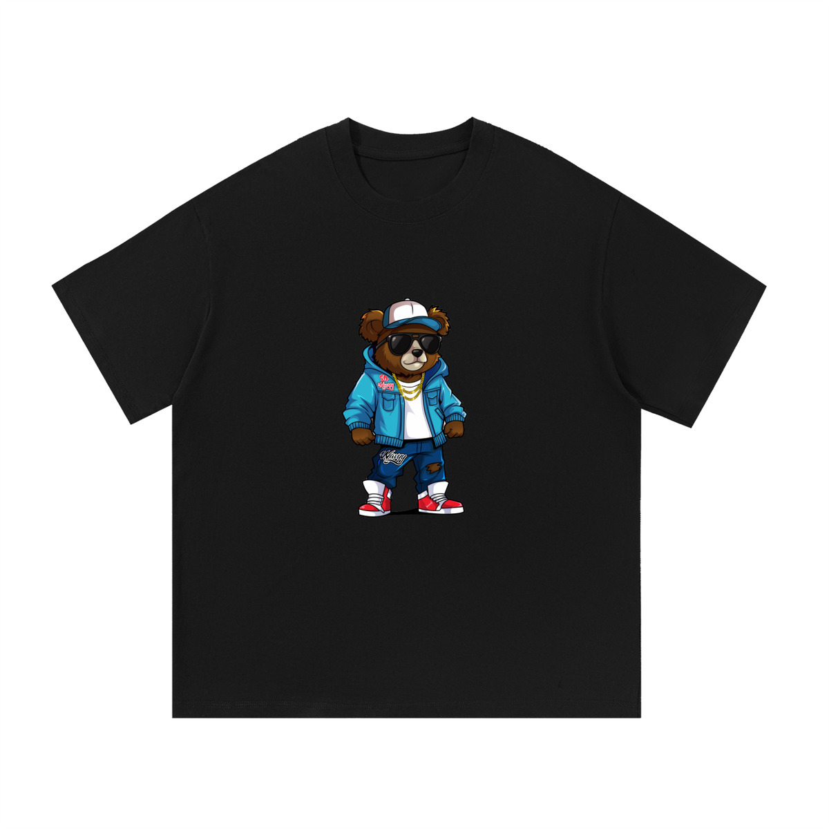 Wavyy Teddy Bear Cotton T-Shirt