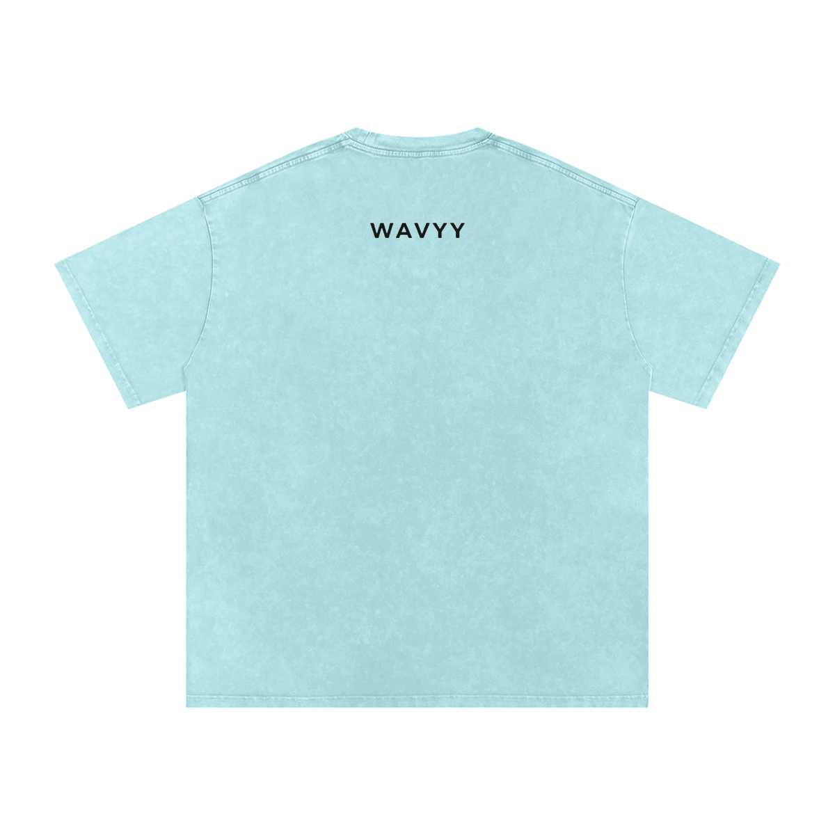 Stay Wavyy Snow Washed Oversized Cotton T-Shirt