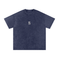 Move Calm Snow Washed Oversized Cotton T-Shirt