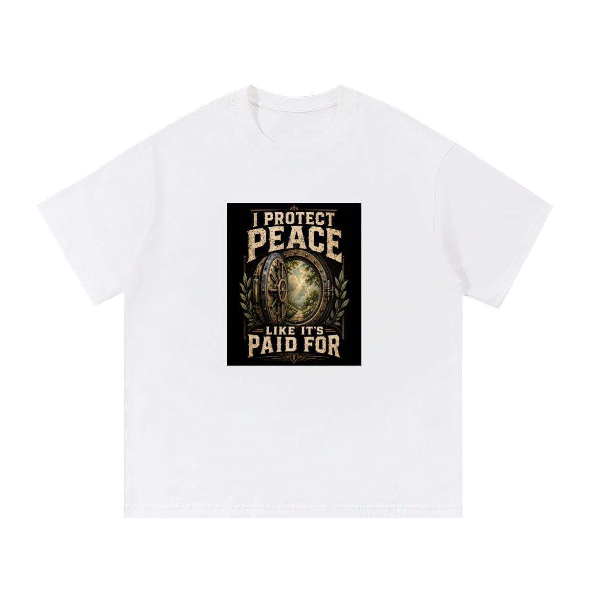 I Protect Peace Cotton T-Shirt