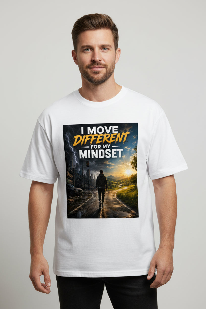 I Move Different Cotton T-Shirt