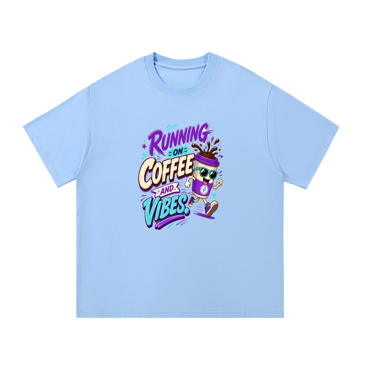 Running On Coffee Cotton T-Shirt