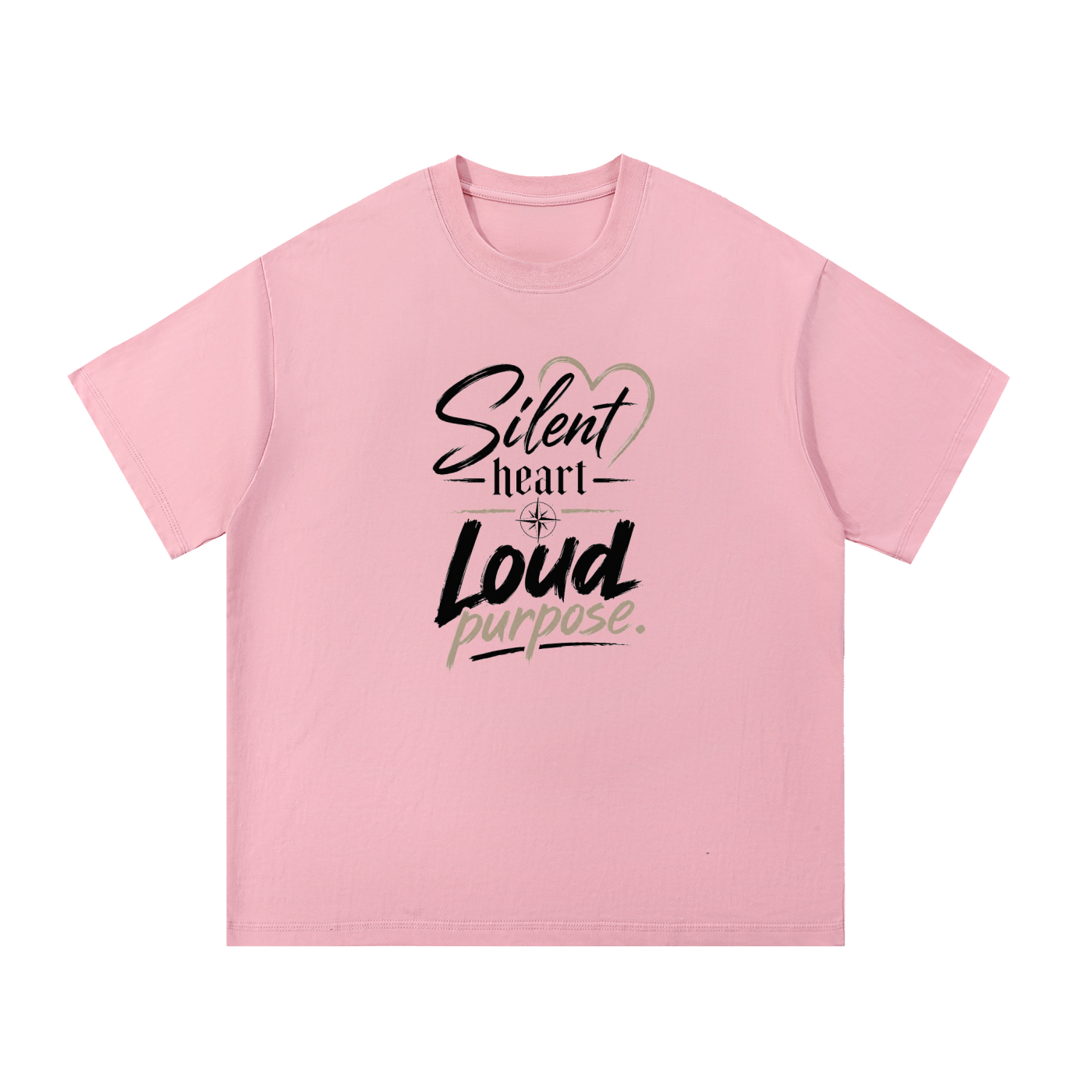 Silent Heart Cotton T-Shirt