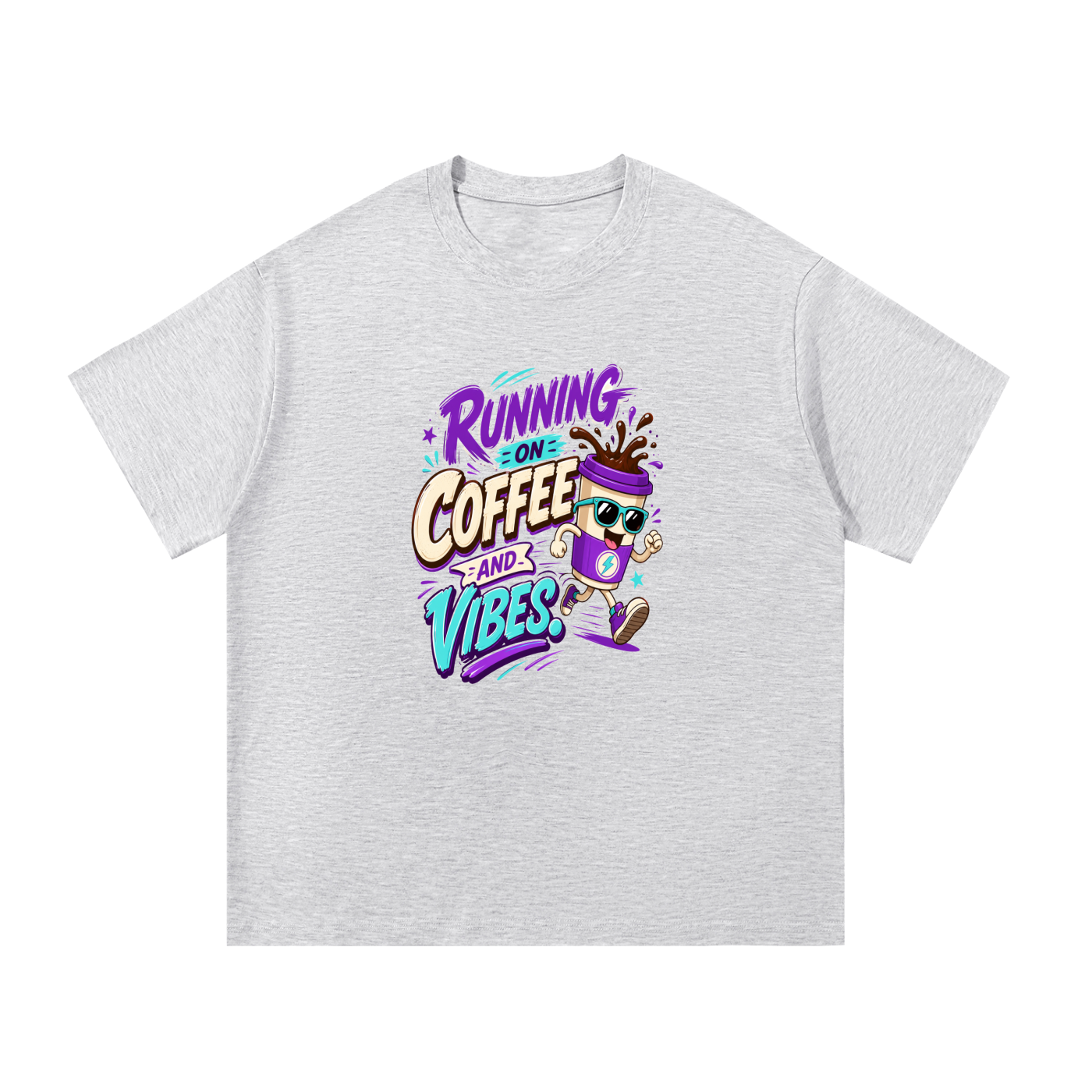 Running On Coffee Cotton T-Shirt