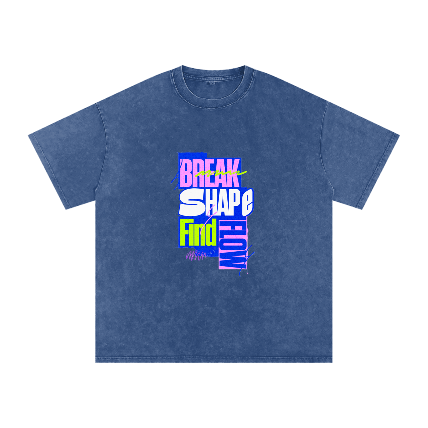 Break Shape Find Flow Snow Washed Oversized Cotton T-Shirt