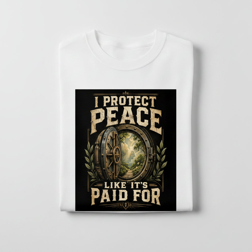 I Protect Peace Cotton T-Shirt