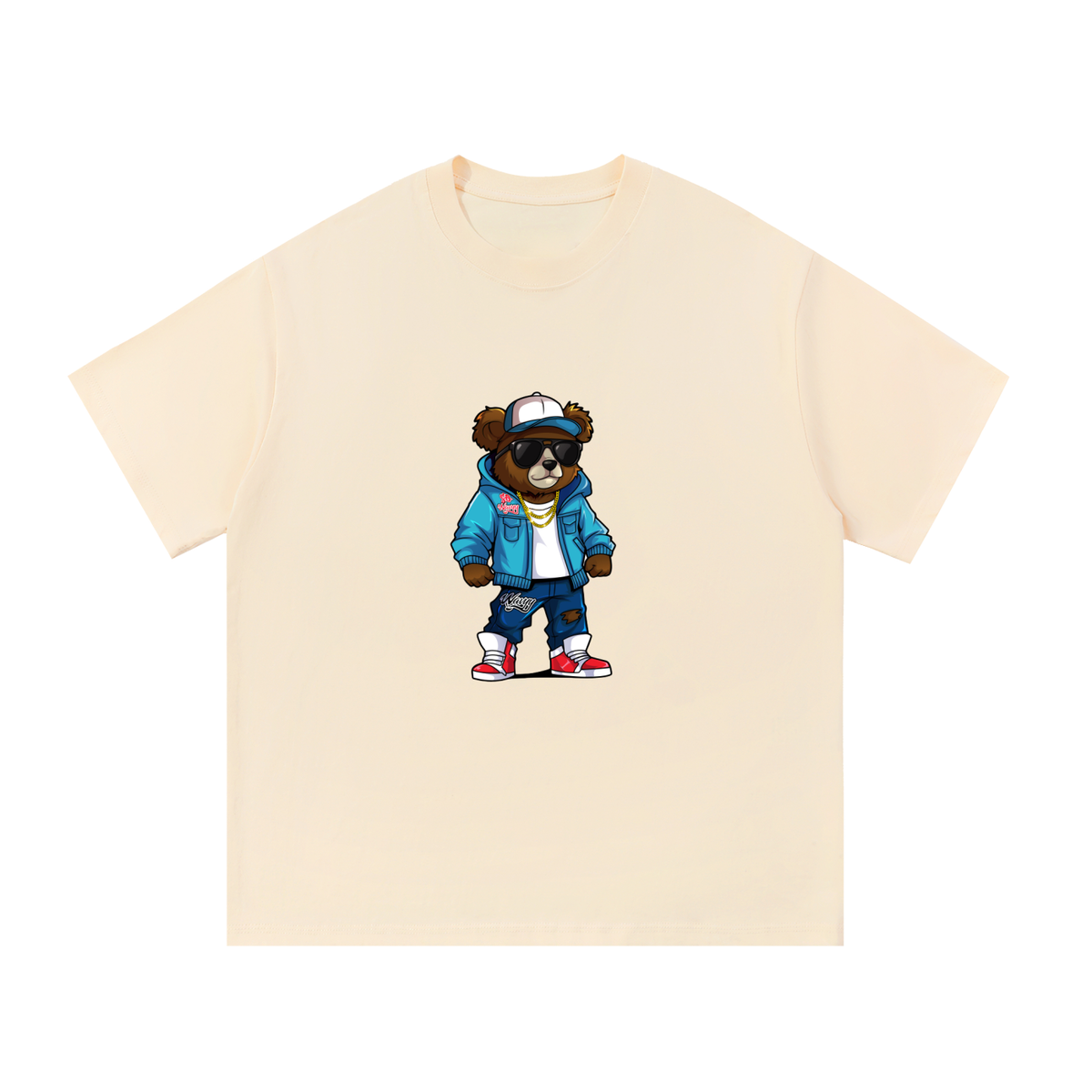 Wavyy Teddy Bear Cotton T-Shirt