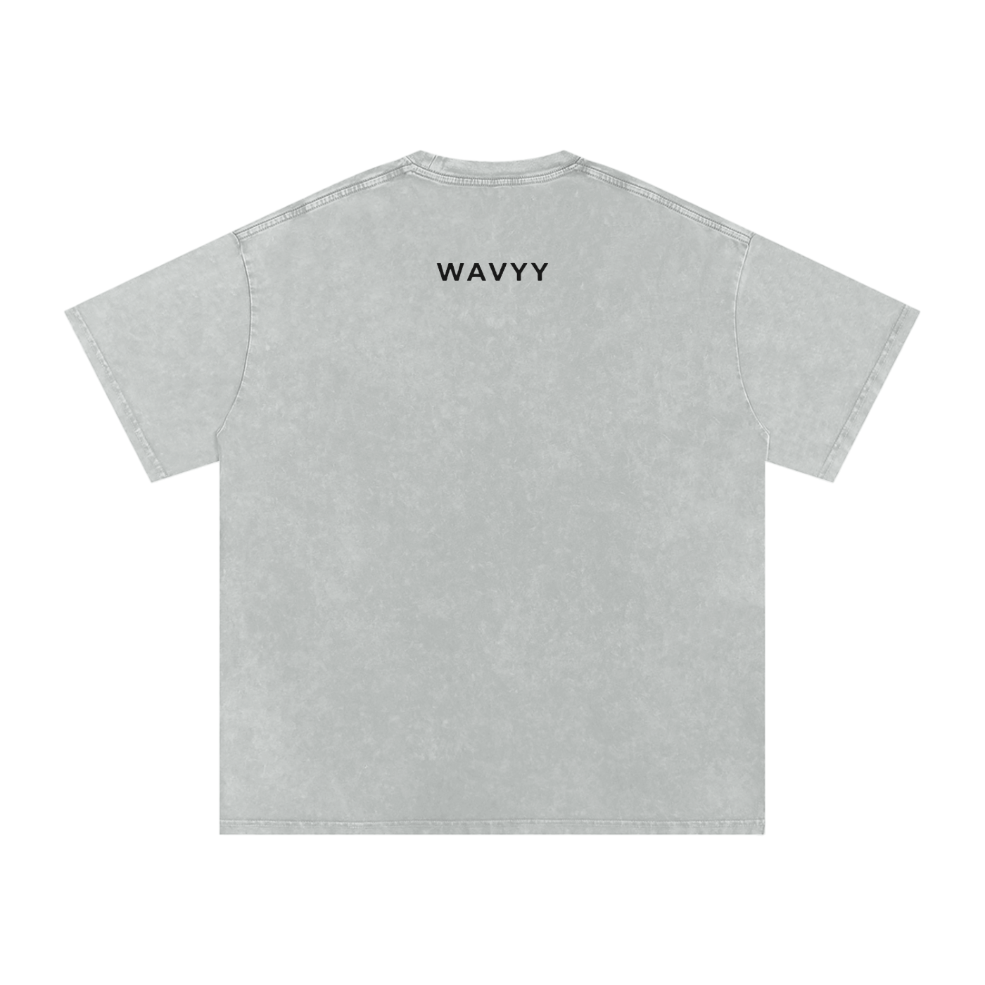 Stay Wavyy Snow Washed Oversized Cotton T-Shirt