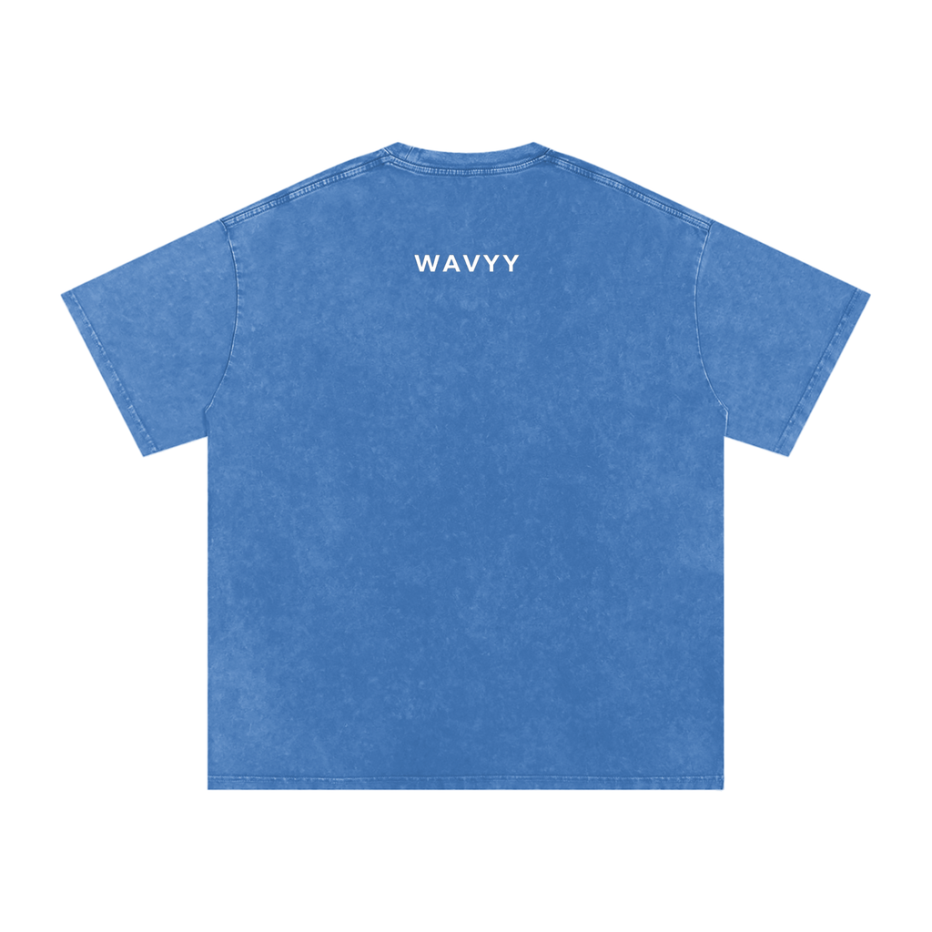 Teddy Bear Snow Washed Oversized Cotton T-Shirt