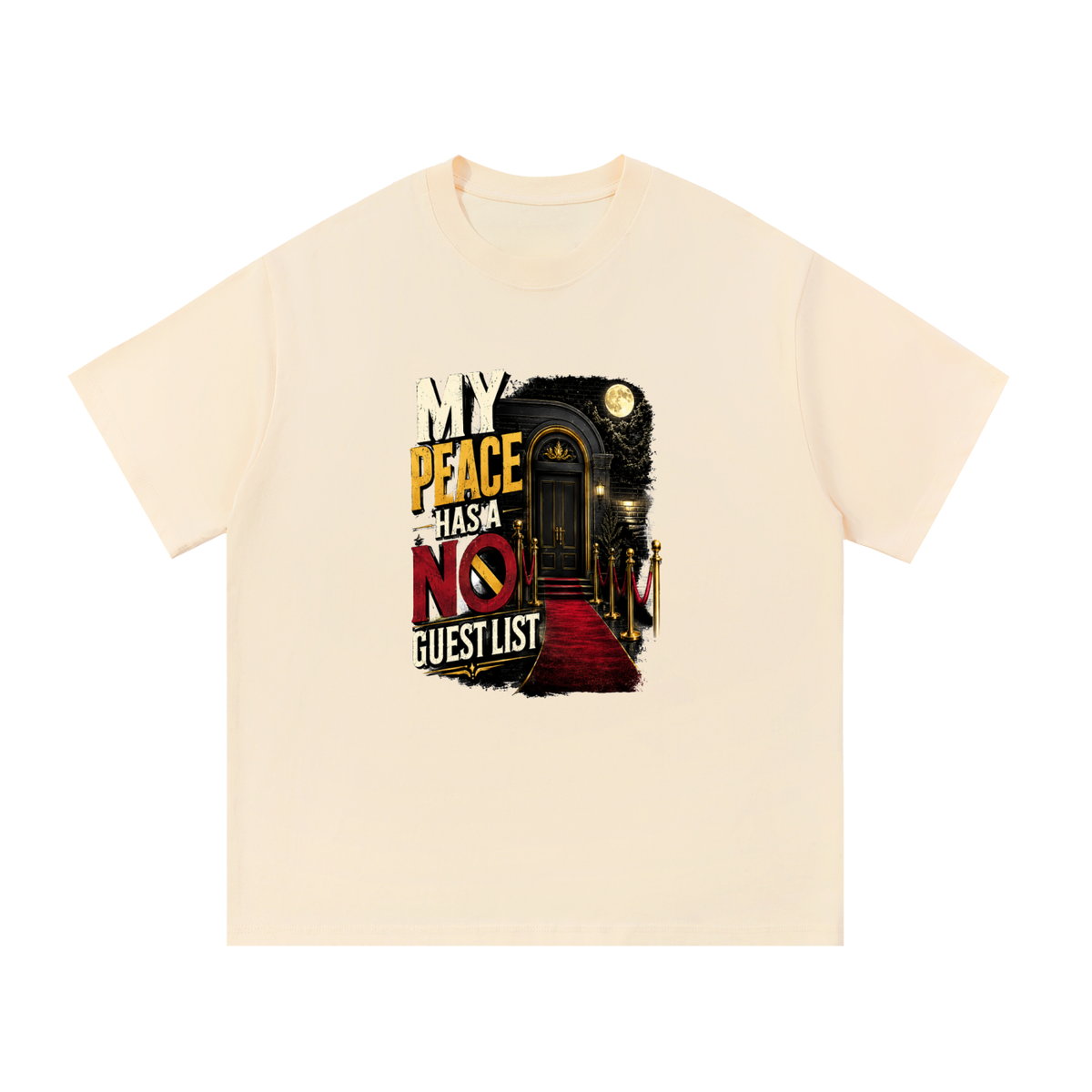 My Peace Has A No Guest List – Oversized Graphic Tee | Wavyy Tees