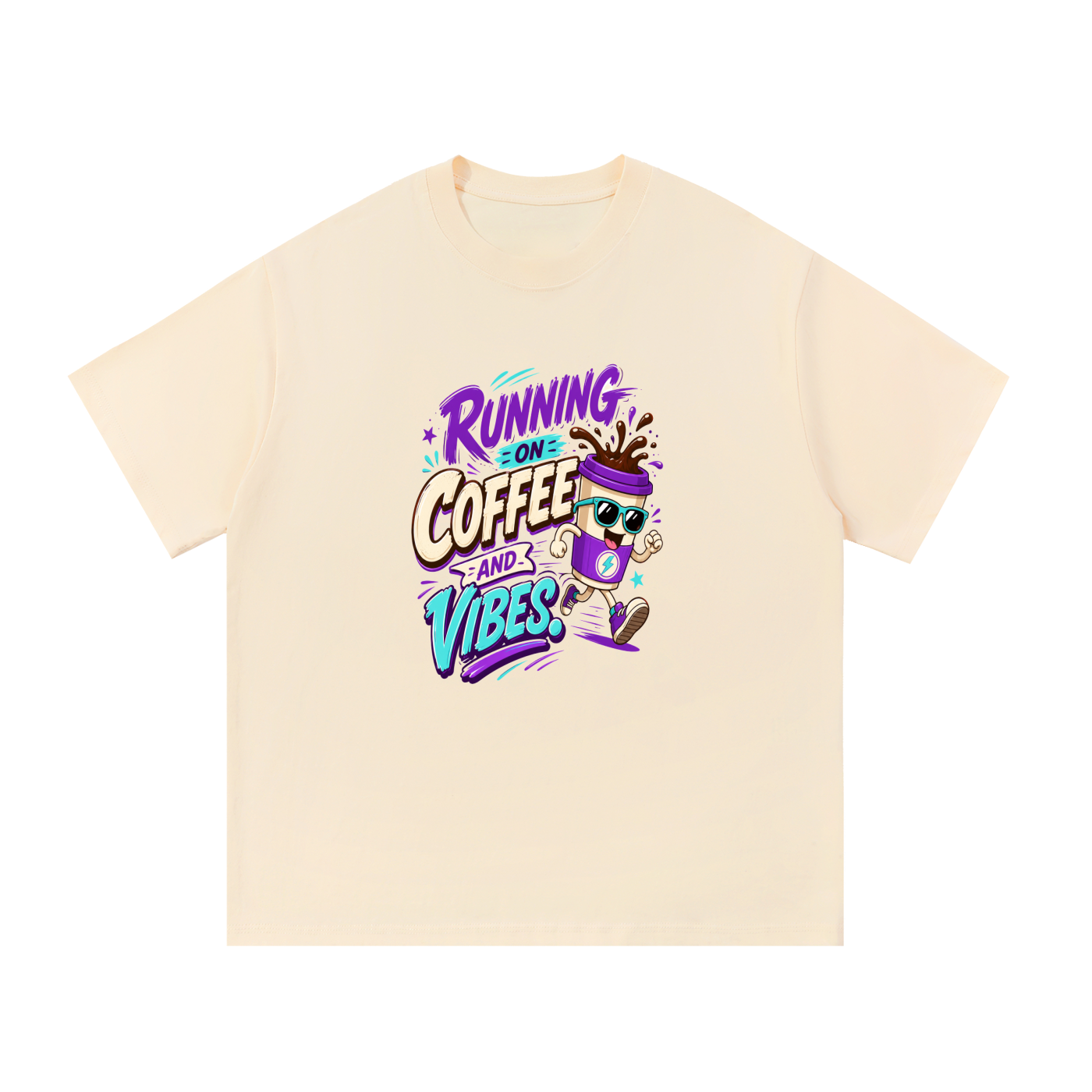 Running On Coffee Cotton T-Shirt