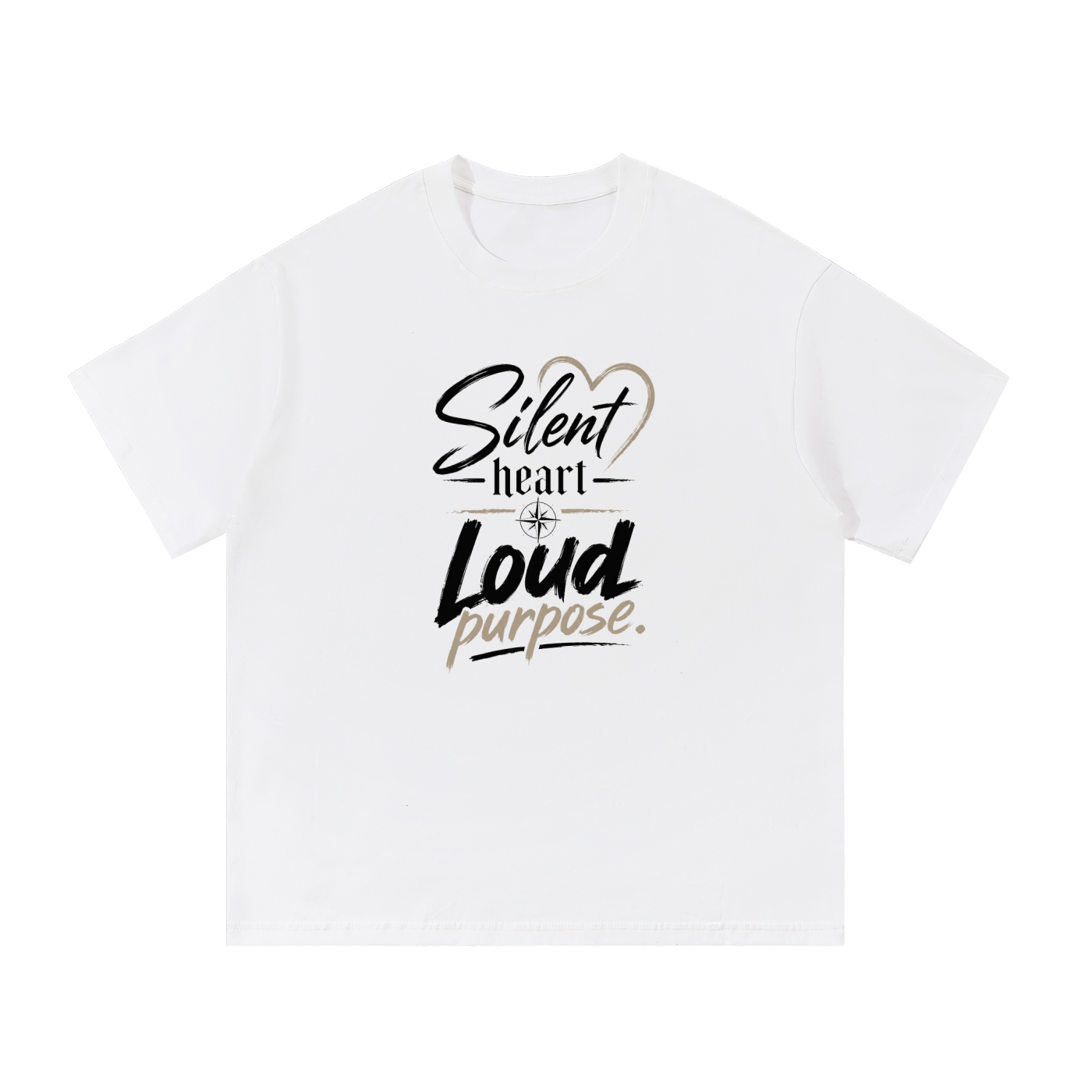 Silent Heart Cotton T-Shirt