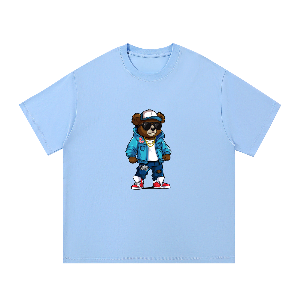 Wavyy Teddy Bear Cotton T-Shirt