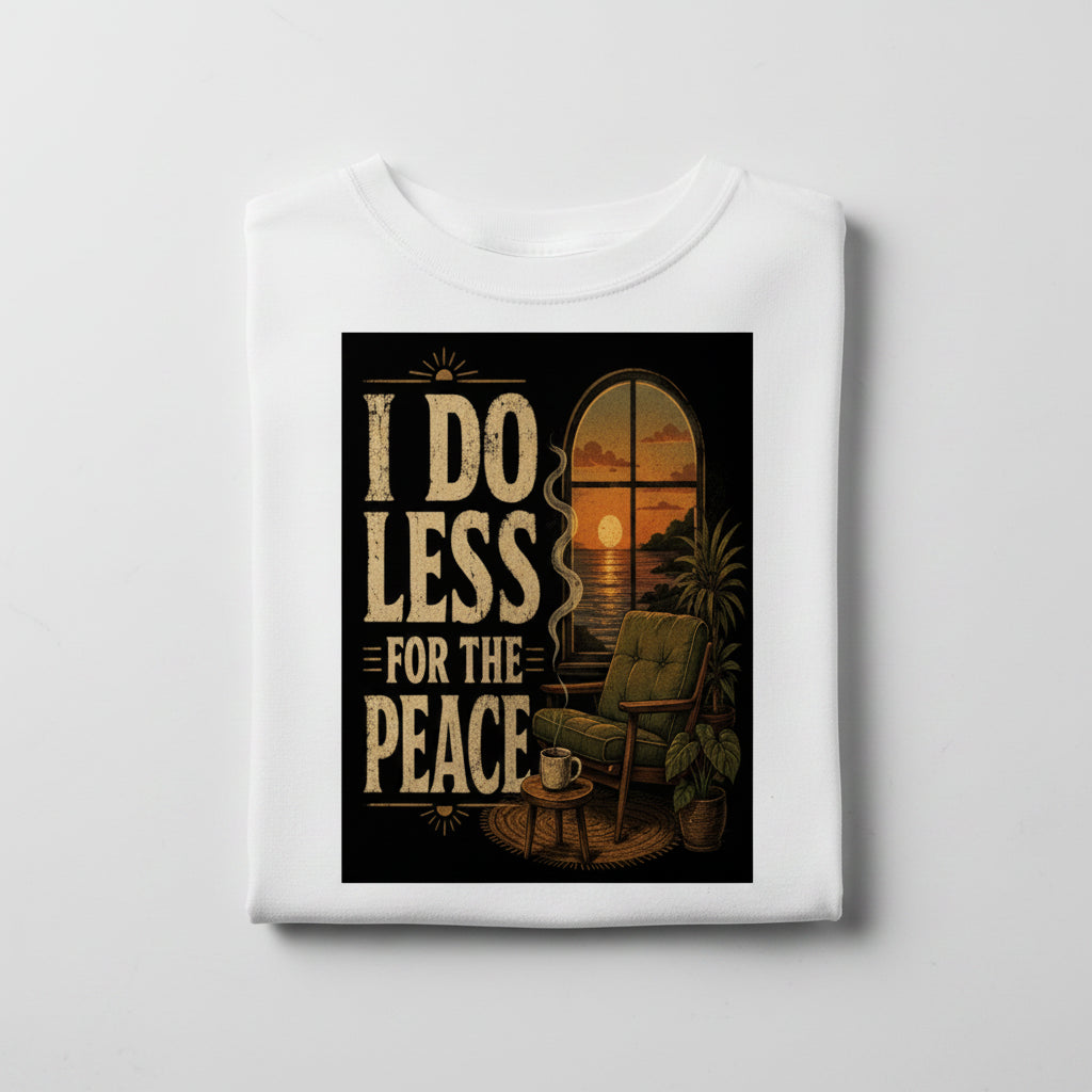 I Do Less For The Peace Cotton T-Shirt