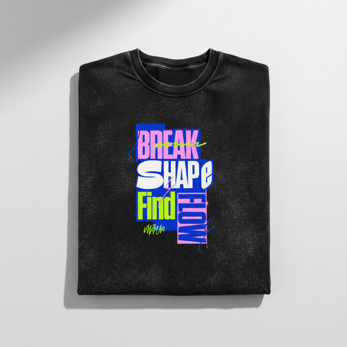 Break Shape Find Flow – Black Folded