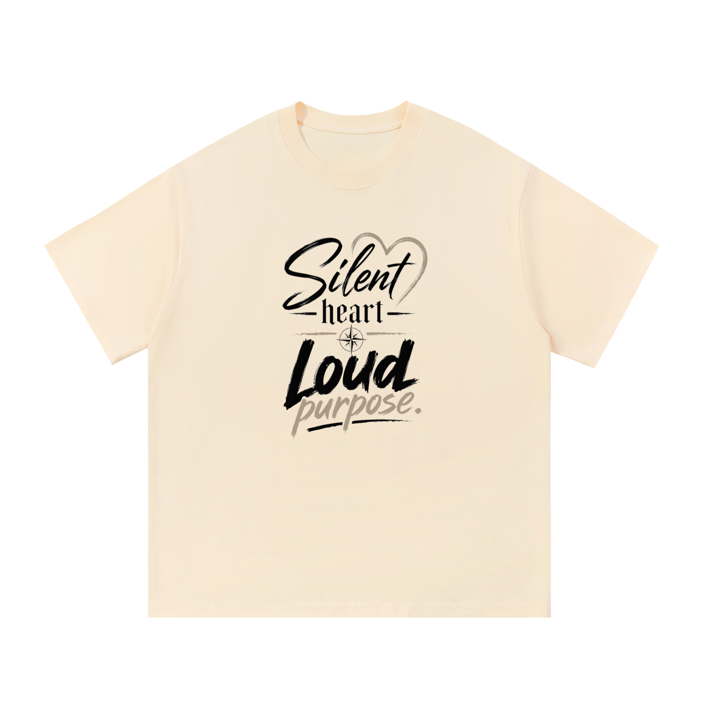 Silent Heart Cotton T-Shirt