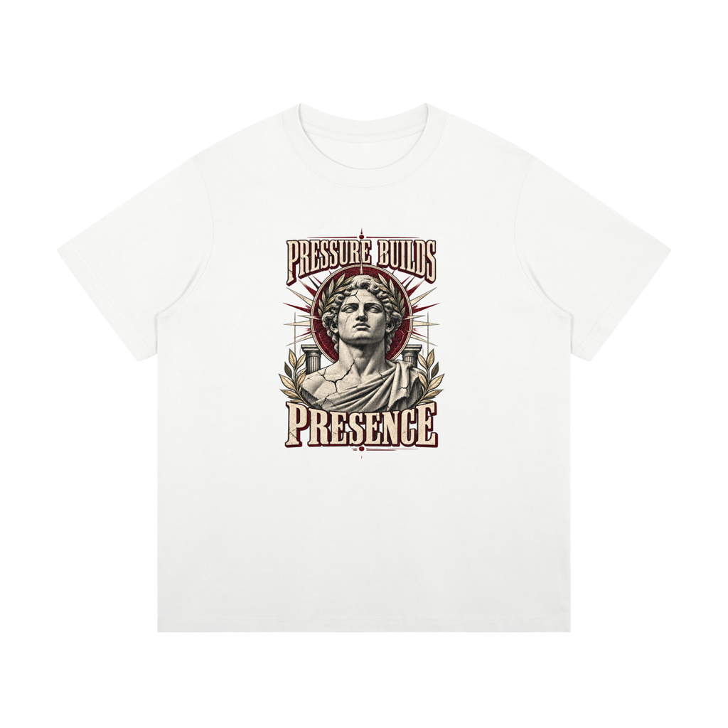 Pressure Builds Presence Cotton T-Shirt