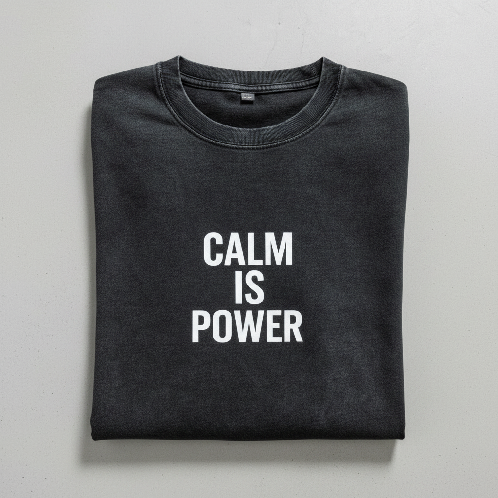 Calm Is Power Dark – Folded