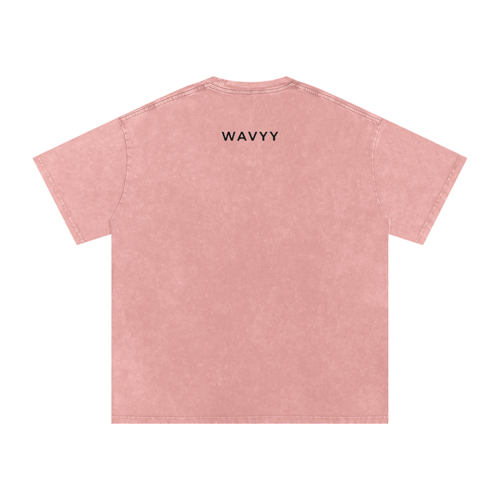 Protect Your Peace Snow Washed Oversized Cotton T-Shirt