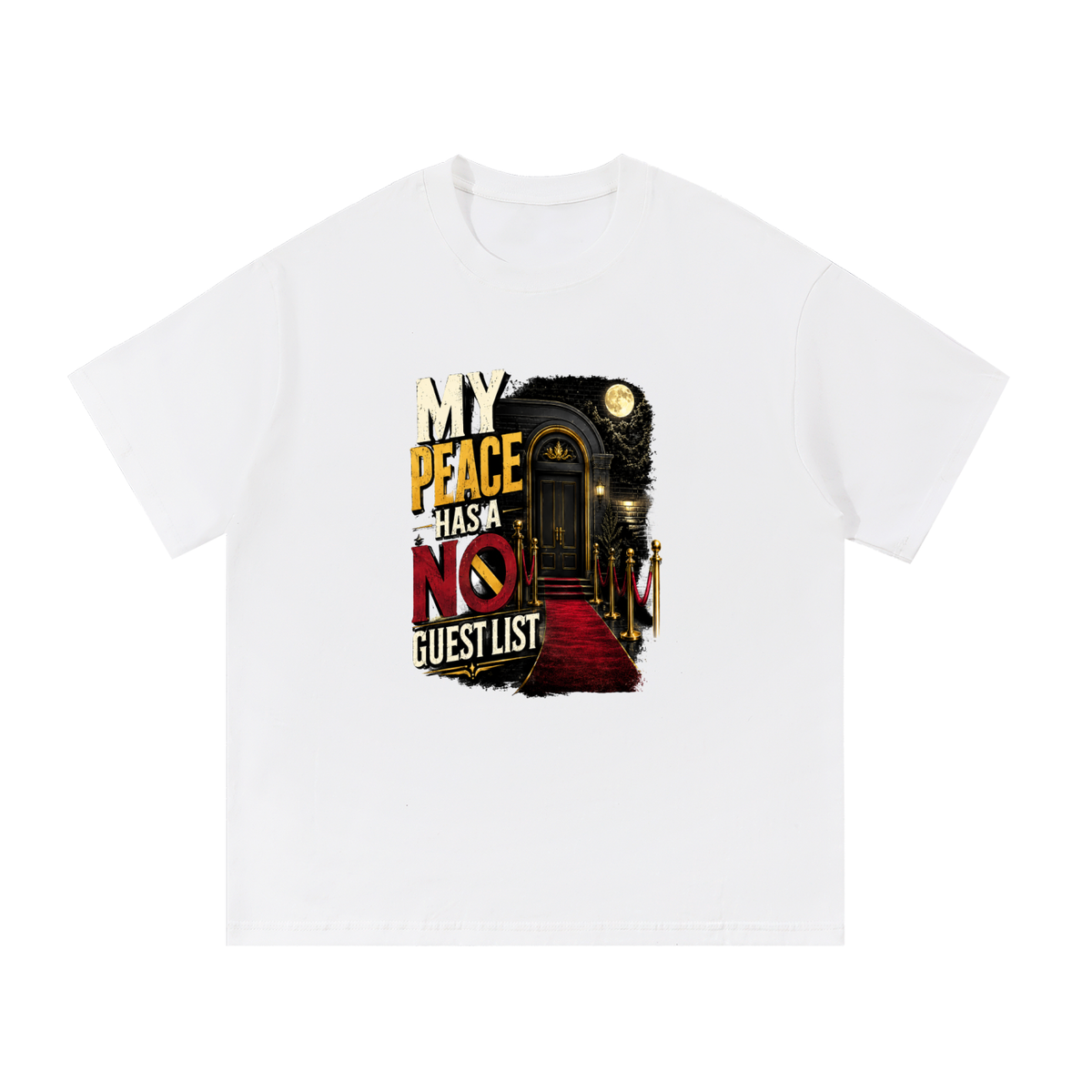My Peace Has A No Guest List – Oversized Graphic Tee | Wavyy Tees
