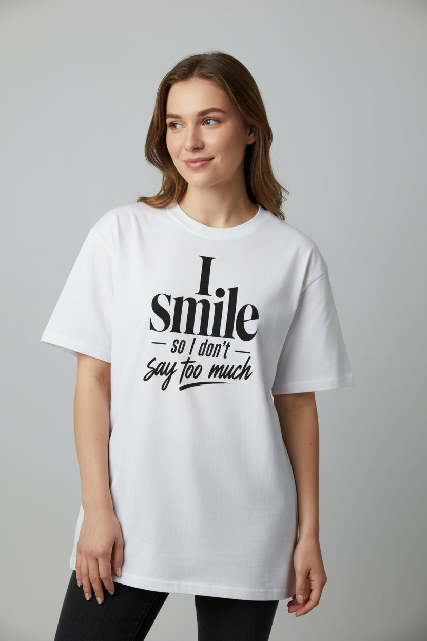 I Smile Cotton T-Shirt