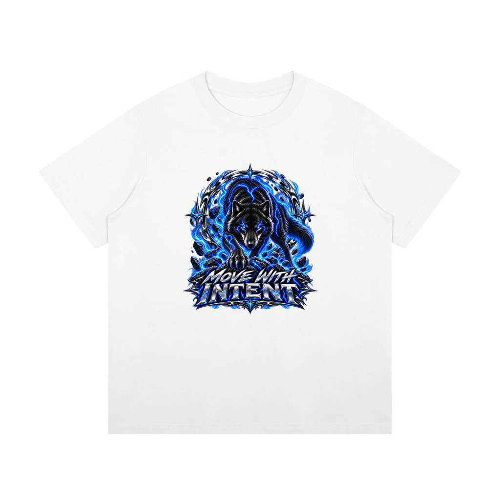 Move With Intent Wolf Cotton T-Shirt
