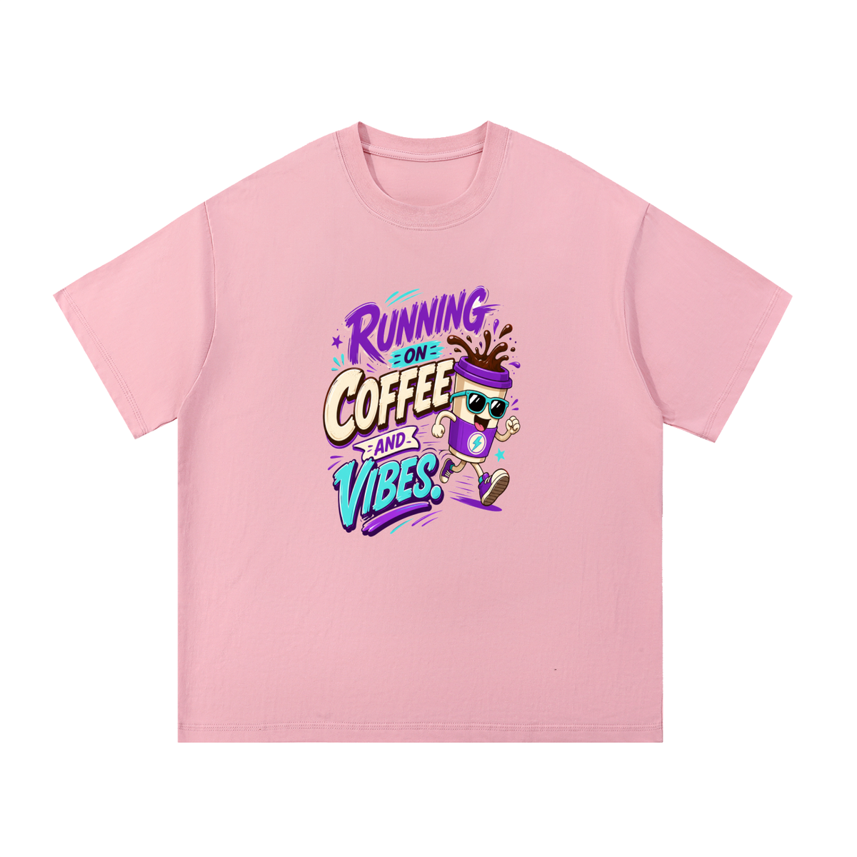 Running On Coffee Cotton T-Shirt