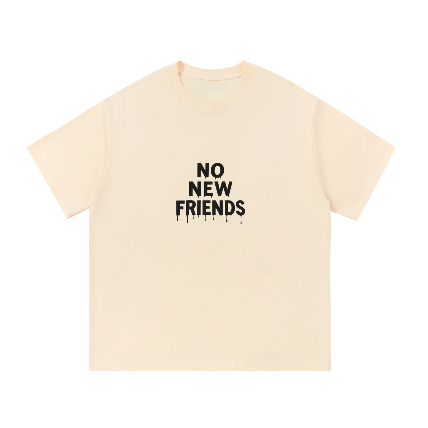 No New Friends Cotton T-Shirt