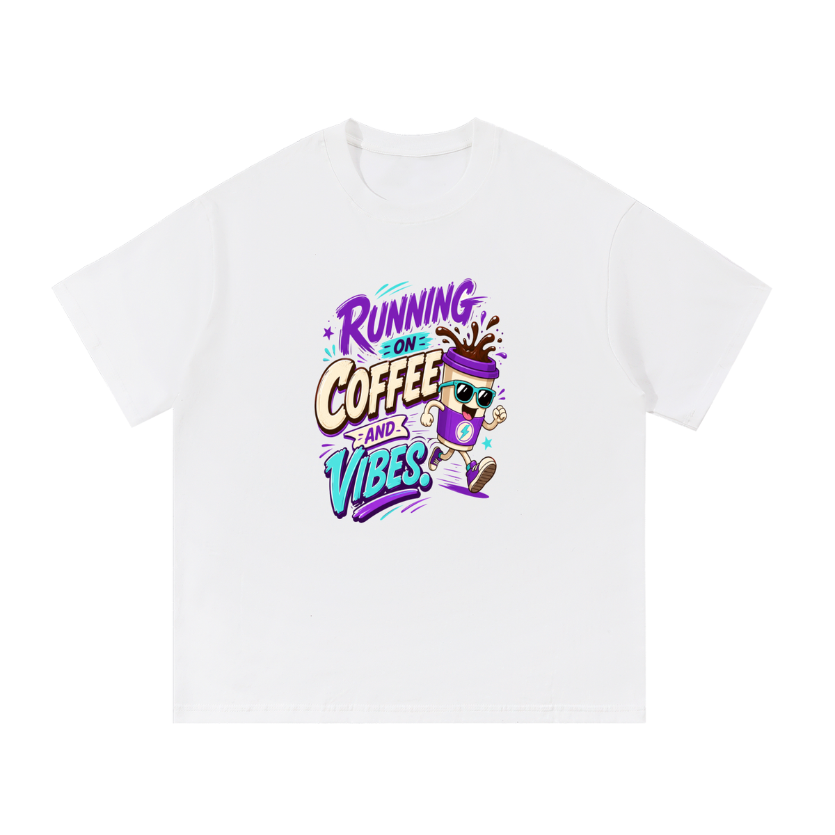 Running On Coffee Cotton T-Shirt