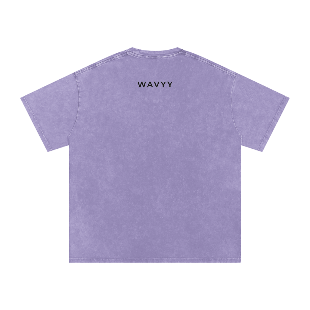 Protect Your Peace Snow Washed Oversized Cotton T-Shirt