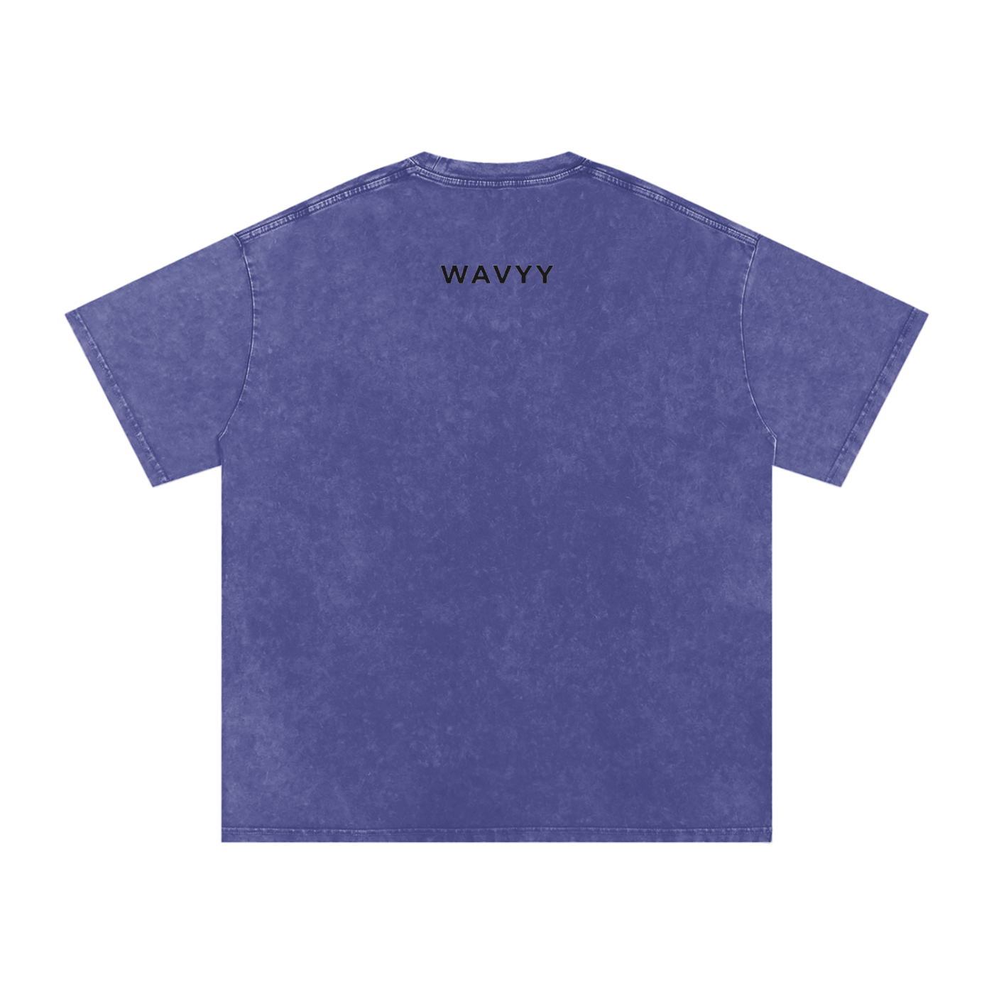 Stay Wavyy Snow Washed Oversized Cotton T-Shirt