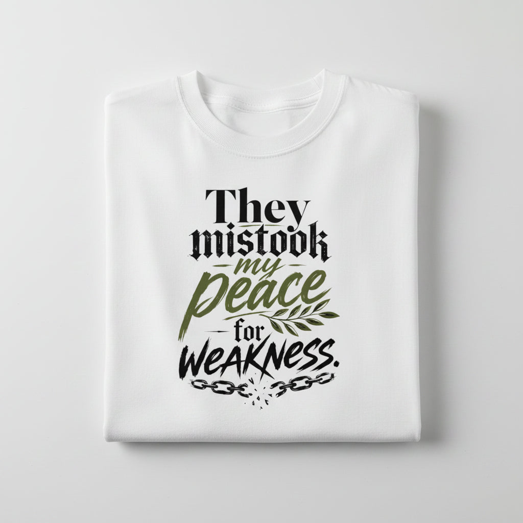 They Mistook My Peace Cotton T-Shirt