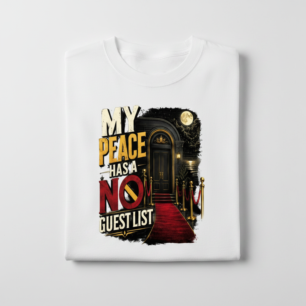 My Peace Has A No Guest List – Folded