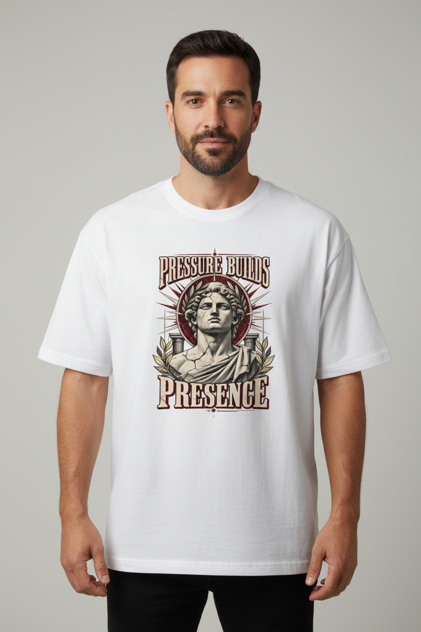 Pressure Builds Presence – Model Shot