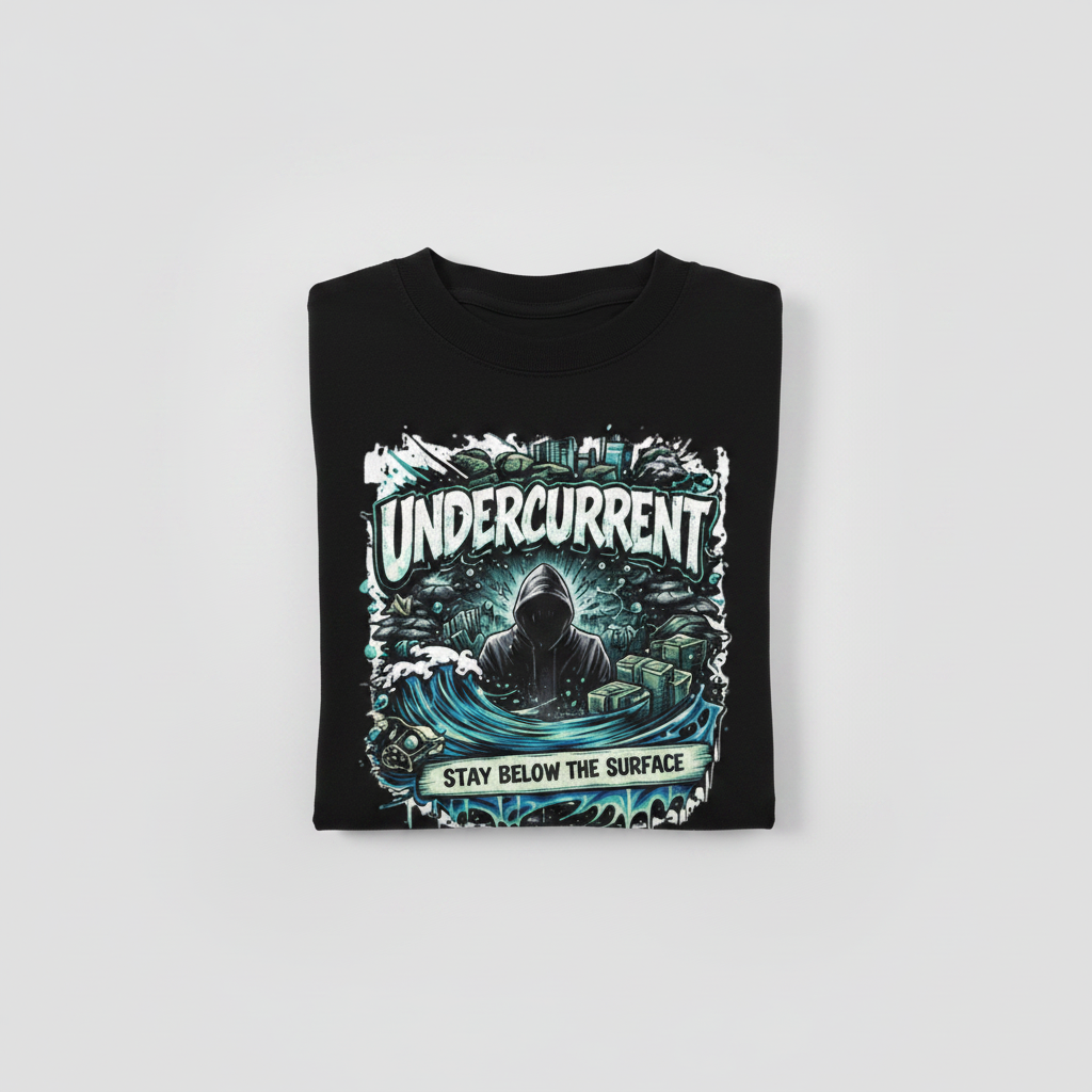 Undercurrent Tee – Folded Flat-Lay